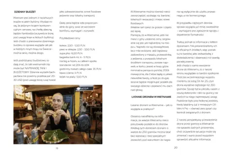 Kobieta je wietnamskie jedzenie, w tle widać restaurację. Wietnam szczepienia - informacje o cenach i podróżowaniu.