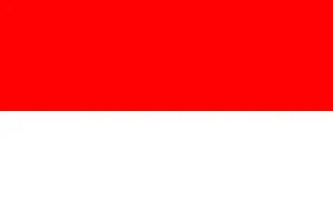 Flaga Indonezji, czerwono-biała. Planujesz podróż i potrzebujesz informacji o indonezja wiza?