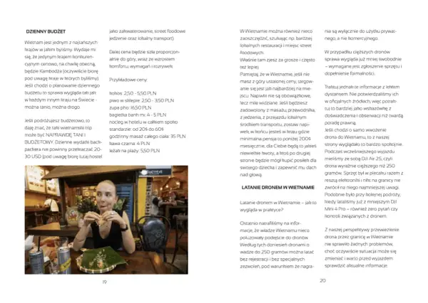 Kobieta je wietnamskie jedzenie, w tle widać restaurację. Wietnam szczepienia - informacje o cenach i podróżowaniu.